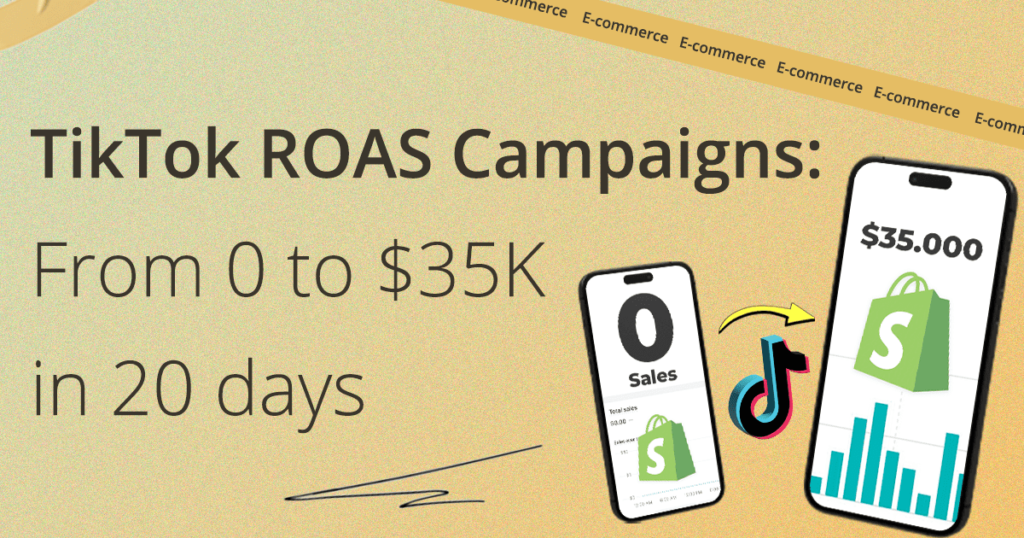 TikTok ROAS Campaigns: From 0 to $35K in 20 days [Shopify Dropshipping Case Study]